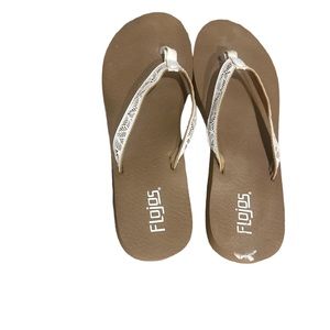 Flojos flip flop sandals. Women’s size 10. Worn once